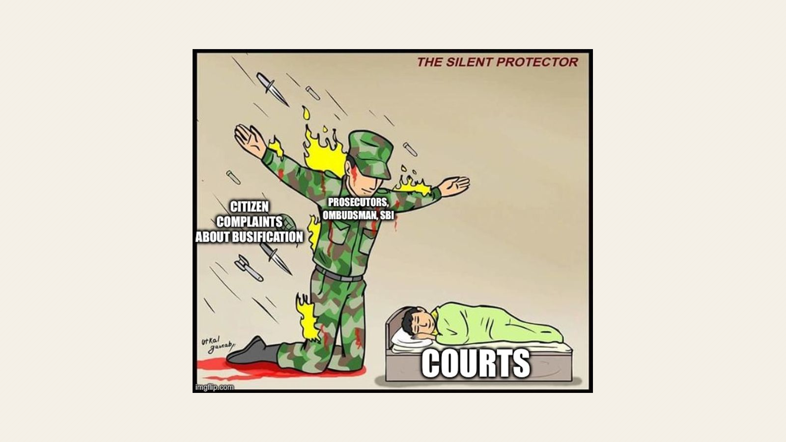 Meme about TCC for busification